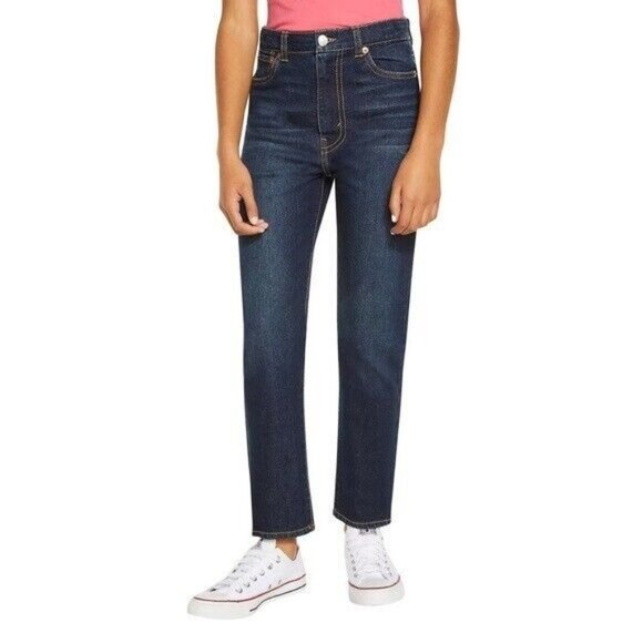 LEVI’S Big Girls RIBCAGE ANKLE STRAIGHT BIG GIRLS JEANS Size 12 - Picture 1 of 8
